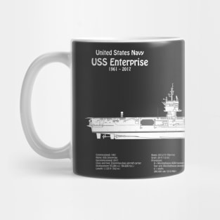 USS Enterprise Aircraft Carrier CVN-65 - PBDpng Mug